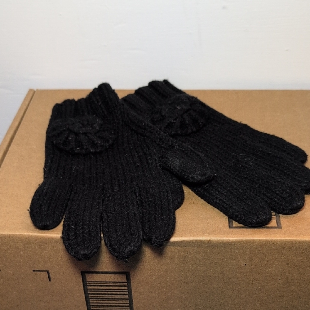 Cost Plus World Market Black Acrylic Knit Accessory